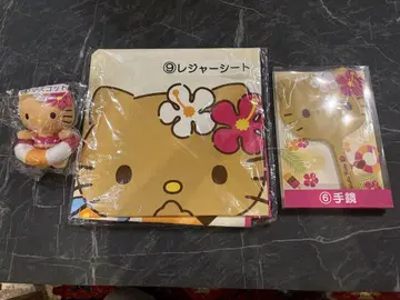 일광화상 헬로키티 레저 시트, 손거울, 마스코트 세트 hellokitty