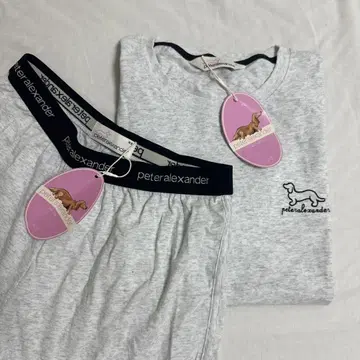 peteralexander 그레이 룸웨어 파자마 셋업