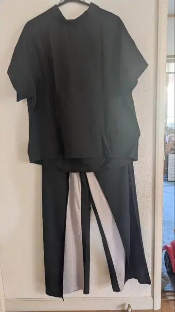 블랙 셋업 팬츠 한국