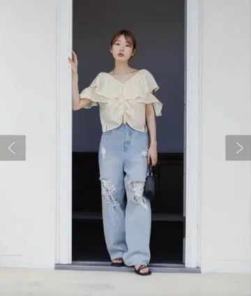 Kastane 레이스 데님 팬츠