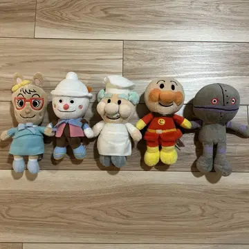 호빵맨 봉제 인형 프리치 콩 5개 세트