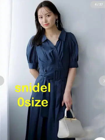 snidel 네이비 셔츠 원피스 0 사이즈