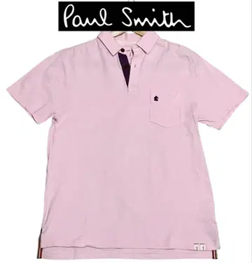 폴스미스 피케 셔츠 핑크 무지 스트라이프 Paul Smith