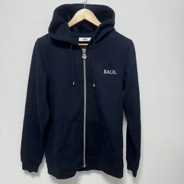 BALR. 네이비 풀 집업 후드티 S 사이즈