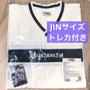 [ JIN 사이즈 ] RUNSEOKJIN V넥 티셔츠 화이트
