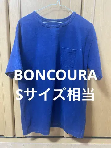 BONCOURA 헤비 웨이트 포켓 티셔츠 네이비 36