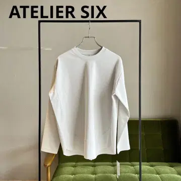 [ ATELIER SIX ] 밑단 절개 롱 슬리브 T셔츠 베이지