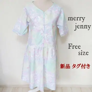 [ merry jenny ] 수채화 타이다이 원피스 빅 프리 택 포함