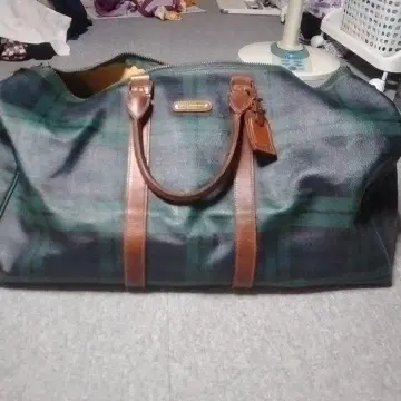 폴로 랄프 로렌 보스턴 백 그린 계열 체크
