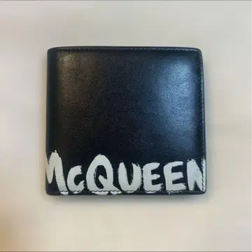 McQueen 반지갑 블랙