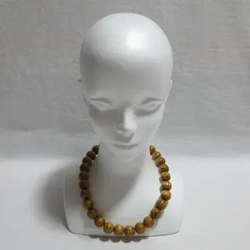 우드비즈 염주 목걸이 나무 브라운 18mm 하드코어 펑크 록 힙합 레게
