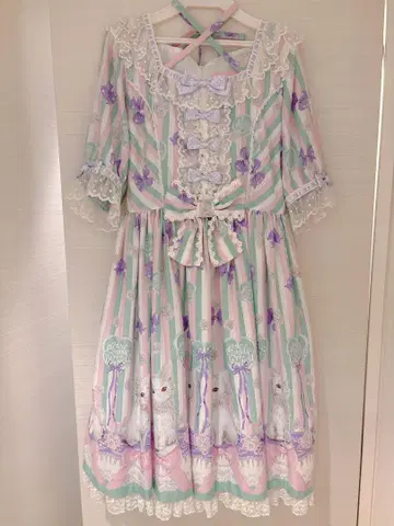 Angelic pretty Fleur Cat 원피스 민트 앰프