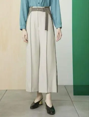 유나이티드 도쿄 바이컬러 파이핑 팬츠 모드 세련된 개성