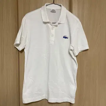LACOSTE 화이트 피케 셔츠