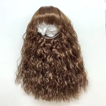 보크스 코디네이트 모델 가발 와플 차콜 브라운