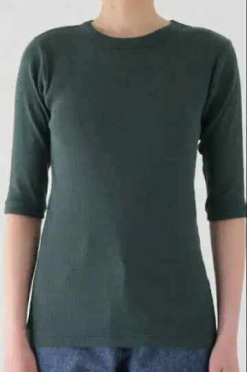 Health knit 헬스니트 잔골지 티셔츠 그린 계열