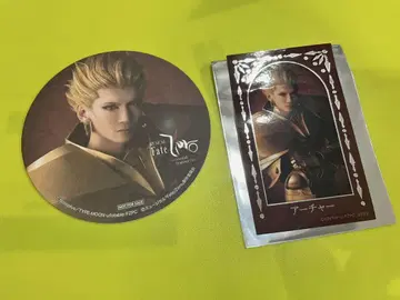 Fate/Zero Zero 뮤 콜라보 카페 코스터 금박 스티커