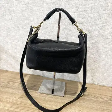 ungaro 2way 숄더백 가죽 블랙 스퀘어