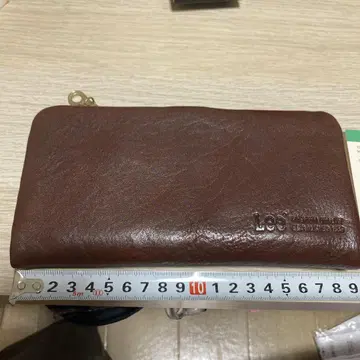 Lee 브라운 가죽 장지갑