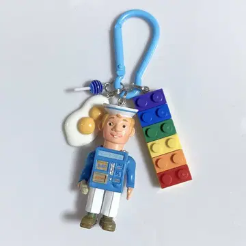 자라자라 키링 자라자라 가챠가챠 라면군 레고 블루
