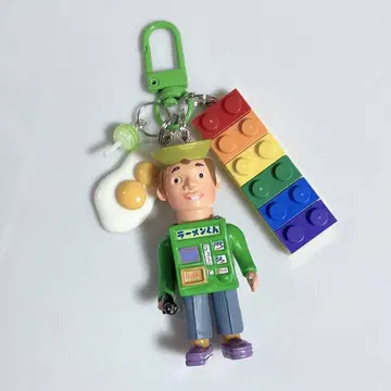 자라자라 키링 자라자라 가챠가챠 라면군 레고 그린