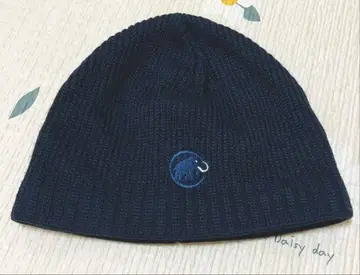 마무트 mammut 니트 모자 비니 네이비