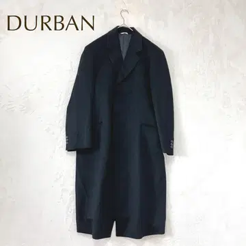 더반 2L 울 혼방 캐시미어 롱 코트 블랙 MUJI 넉넉한