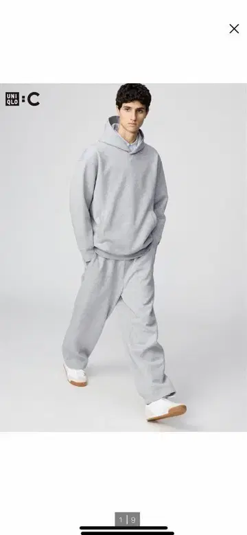 UNIQLO C 맨투맨 와이드 팬츠