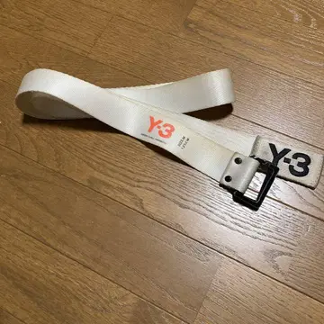 Y-3 화이트 벨트 사이즈 M