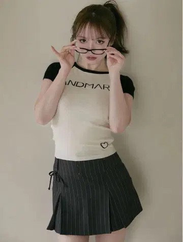 앤드메리 메리 롱 니트 톱 아이보리