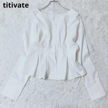 티티베이트 택 포함 미사용 새상품 긴팔 블라우스 프론트 오픈 예쁜 캐주얼