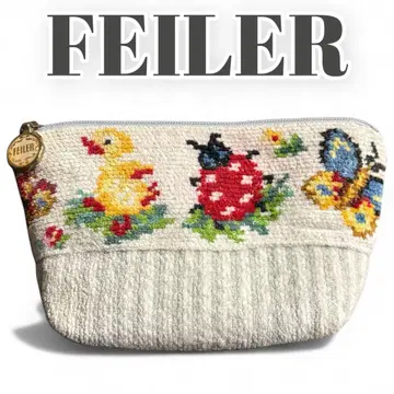 FEILER 페이러 파우치 하이디 그레이 스트라이프