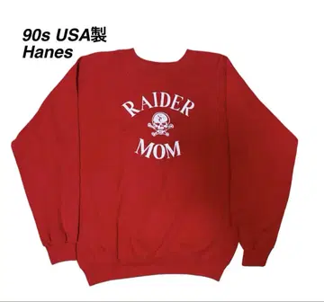 초레어 USA제 RAIDER MOM 맨투맨 빈티지 90년대 Hanes