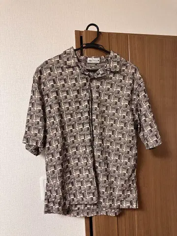 오픈 카라 셔츠 패턴 자라 M