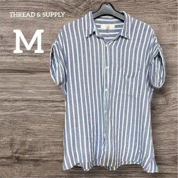 THREAD & SUPPLY 스트라이프 반팔 셔츠 M