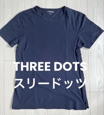 THREE DOTS 네이비 크루넥 티셔츠