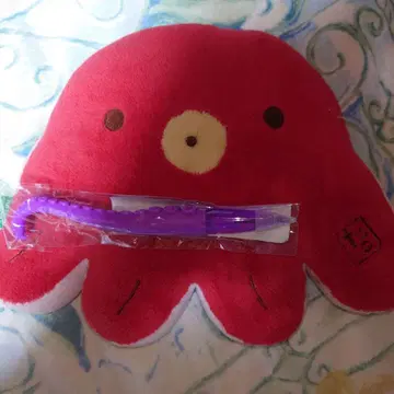 빨간색 문어 모양 봉제 인형 세트