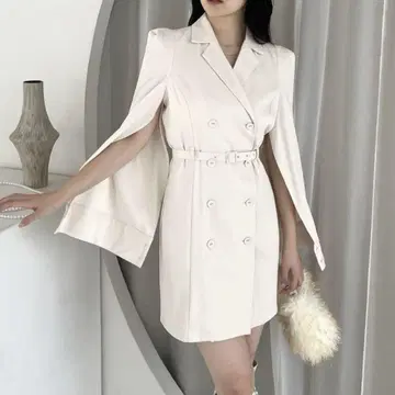 로얄 파티 ROYAL PARTY 케이프 미니 원피스 원피스