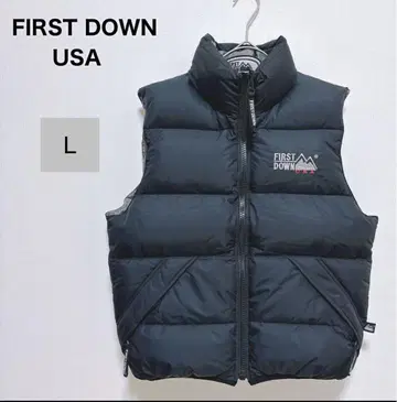 FIRST DOWN 블랙 베스트 L 사이즈