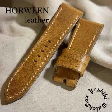 hor-218 HORWEEN 가죽 내추럴 손목시계 벨트 러그 폭 26mm