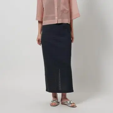 BEAUTY&YOUTH 러셀 웨이브 타이트 스커트