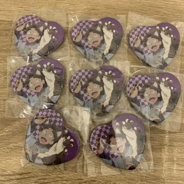 닌타마 란타로 난자타운 하트 캔뱃지 타케야 하치자에몽 8개 세트