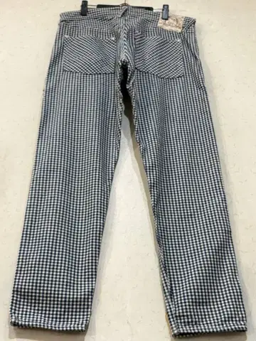 EVISU 에비수 에비수 LOT 5500 체크 데님 팬츠 블루 계열