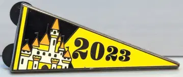 디즈니 스토어 시크릿 핀 배지 DATED 2023 캐슬 2023 페넌트형