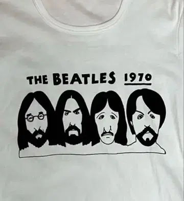 THE BEATLES 1970 화이트 티셔츠