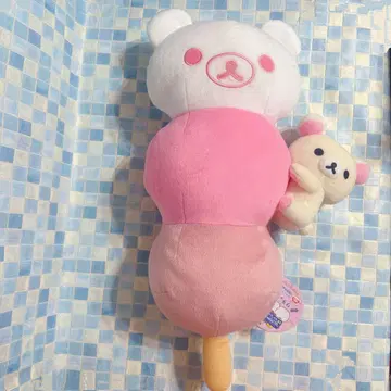 산엑스 리락쿠마 찻집 3색 경단 봉제 인형 XL 코리락쿠마
