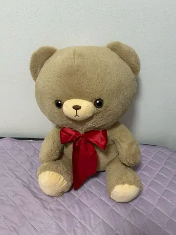 베이지 곰 봉제 인형