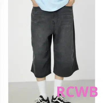 로데오 크라운 데님 버뮤다 팬츠 블랙 L