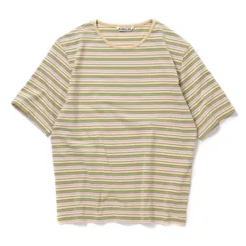 24ss 오라리 HARD TWIST COTTON BORDER TEE