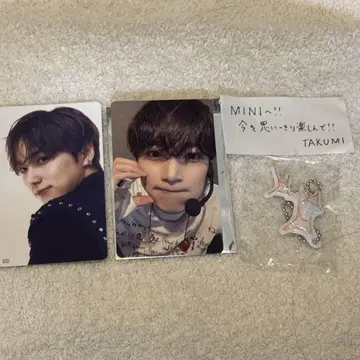 INI XQUARE 오자키 타쿠미 키링 w 회원 낙하물